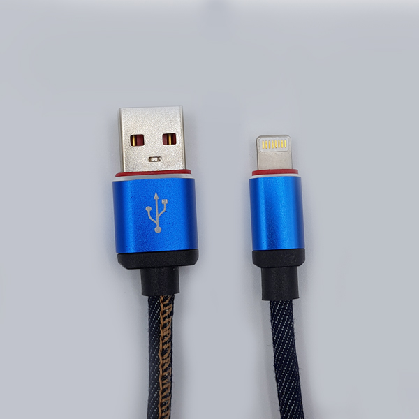 USB to 8핀 데님 케이블1m [블루] [MO-CAB115]