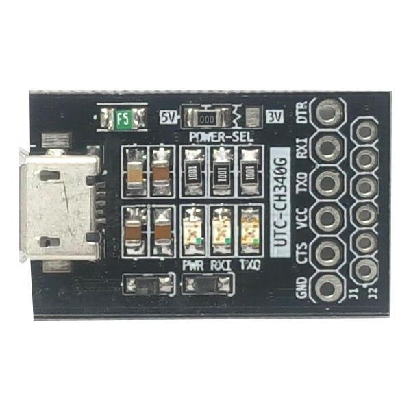 디바이스마트,MCU보드/전자키트 > 개발용 장비 > USB/RS232/RS485 컨버터,아이오테크놀로지,TTL232 TO USB(CH340G) [IOT-CON-CH340G],CH340G 칩셋 장착 / USB전원 3V,5V 선택사용 / USB신호를 TTL(UART RX,TX)변경 / 사이즈:16mm x 27mm