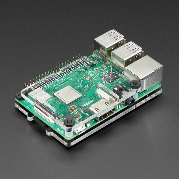 Adafruit 라즈베리파이 아크릴 케이스(Raspberry Pi Model B+ / Pi 2 / Pi 3 B+) [ada-2292]