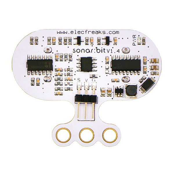 디바이스마트,MCU보드/전자키트 > 센서모듈 > 라이다/거리/초음파/라인 > 초음파센서,ELECFREAKS,마이크로비트 초음파 거리 측정 모듈 Sonar:bit 3V/5V [EF04089],3-5V 작동 전압의 초음파 모듈 / 수중 음파 탐지기의 측정 범위는 4cm-400cm / 단거리 측정, 스마트 자동차, 로봇에 활용 가능