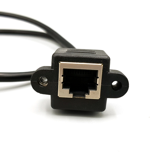 디바이스마트,케이블/전선 > USB 케이블 > 패널마운트(MF) 케이블,SZH,패널 마운트 LAN포트 RJ45 M/F 60cm [SZH-CAB06],패널 장착이 가능한 RJ45잭 Male to Female LAN포트 케이블 / 길이 : 60cm / 색상 : 블랙