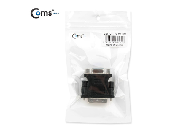 디바이스마트,케이블/전선 > 영상/음향 케이블 > HDMI/DVI 케이블,Coms,DVI 젠더(DVI M/15 F) [G2472],DVI 젠더 / DVI MALE - VGA(RGB) MALE 