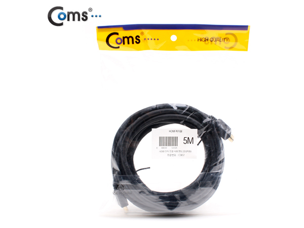 디바이스마트,케이블/전선 > 영상/음향 케이블 > HDMI 케이블,Coms,HDMI 케이블(표준형) 5m [C3652],HDMI 케이블 / 표준형 / 길이 : 5M / 색상 : 블랙