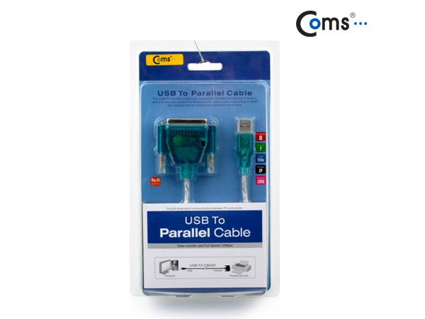 디바이스마트,MCU보드/전자키트 > 개발용 장비 > USB/RS232/RS485 컨버터,Viewcon,USB 패러렐 컨버터, 25핀(DB25F), 프린터케이블 연결, win7지원 [U9858],