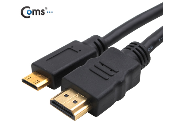 디바이스마트,케이블/전선 > 영상/음향 케이블 > HDMI 케이블,Coms,HDMI/Mini HDMI 케이블 2m [C2126],미니 HDMI 케이블 / M-M 타입 / 길이 : 2M / 색상 : 블랙