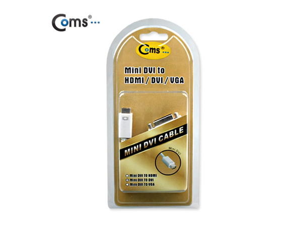 디바이스마트,케이블/전선 > 영상/음향 케이블 > HDMI/DVI 케이블,Coms,MINI DVI 젠더 - Mini DVI 에서 DVI 단자로 변환/ 맥북 호환용 [C2763],Mini DVI 젠더 / Mini DVI MALE - DVI-D FEMALE / 약 20cm