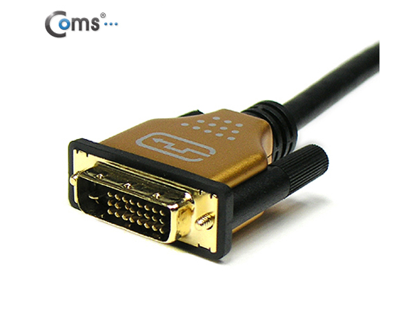 디바이스마트,케이블/전선 > 영상/음향 케이블 > DVI 케이블,Coms,DVI-D 듀얼 케이블/metal 고급형, 1.8M [C2830],DVI-D 듀얼 케이블 / 길이 : 1.8M