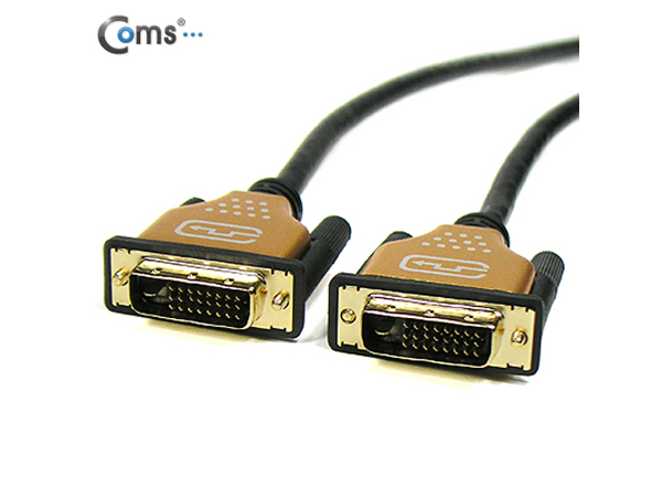 디바이스마트,케이블/전선 > 영상/음향 케이블 > DVI 케이블,Coms,DVI-D 듀얼 케이블/metal 고급형, 5M [C2832],DVI-D 듀얼 케이블 / 길이 : 5M