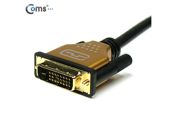 디바이스마트,케이블/전선 > 영상/음향 케이블 > DVI 케이블,Coms,DVI-D 듀얼 케이블/metal 고급형, 5M [C2832],DVI-D 듀얼 케이블 / 길이 : 5M