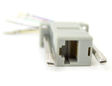 디바이스마트,,Coms,조합 커넥터 (RJ45 F/DB9 F) - 콘솔 단자 연결 [K0757],RJ45 / DSUB 2열 9핀 Female 타입 구성