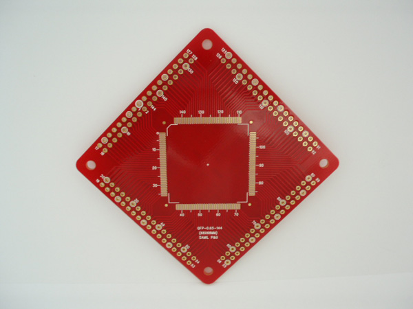 디바이스마트,커넥터/PCB > PCB기판/관련상품 > IC 변환기판 > QFP,(주)삼일피엔유,QFP-065-144,Type : QFP, Pitch : 0.65mm, Pin : 144, Holl : 2.54mm, Size : 68*68, 마무리 : 금도금