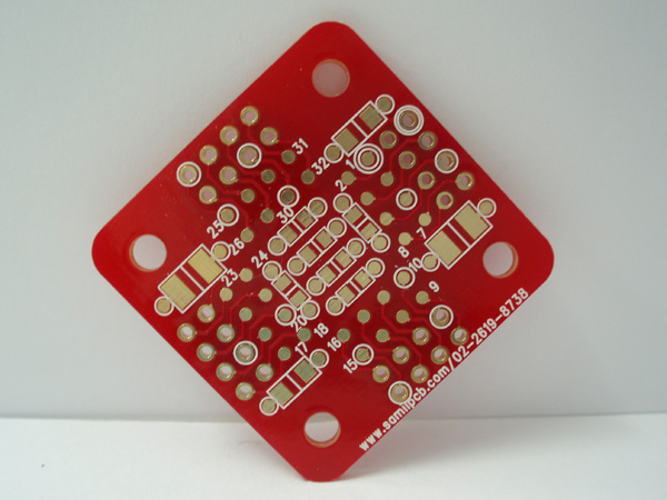 디바이스마트,커넥터/PCB > PCB기판/관련상품 > IC 변환기판 > LCC 변환기판,(주)삼일피엔유,LCC-127-32,Type : LCC, Pitch : 1.27mm, Pin : 32 , Holl : 2.54mm, Size : 302*32, 마무리 : 금도금