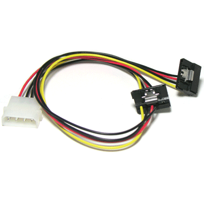디바이스마트,케이블/전선 > PC/네트워크/통신 케이블 > SATA/HDD 케이블,Coms,[P1845] SATA 전원 케이블 - IDE -> SATA 2구 변환용 50Cm/ Latch 타입/ ㄱ자형 [VW040],IDE -> SATA 2구 변환용 / 길이 : 50cm / 색상 : 블랙 / Latch 타입 / 'ㄱ'자형