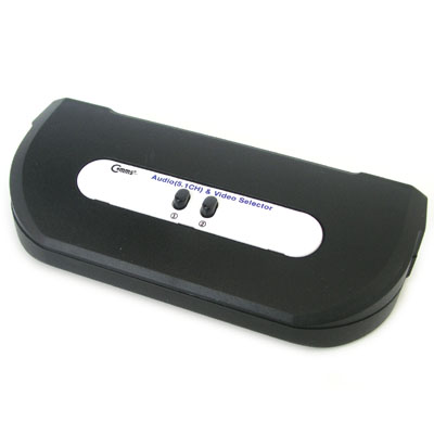 디바이스마트,컴퓨터/모바일/가전 > 네트워크/케이블/컨버터/IOT > KVM스위치/분배기/선택기 > 기타 선택기/분배기,Coms,A/V 수동 선택기-5.1CH용, 2:1 (콤포넌트/SVHS/5.1 사운드) [LC519],