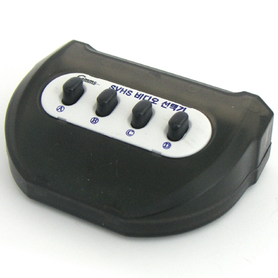 디바이스마트,컴퓨터/모바일/가전 > 네트워크/케이블/컨버터/IOT > KVM스위치/분배기/선택기 > 모니터 선택/분배/확장기,Coms,SVHS 수동 선택기 4:1 [LC080],