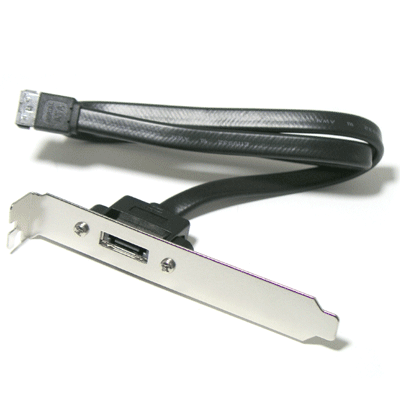 디바이스마트,케이블/전선 > PC/네트워크/통신 케이블 > SATA/HDD 케이블,Coms,ESATA 외장 전환 브라켓 [P0699],ESATA 외장 전환 브라켓 / 길이 : 50cm / 색상 : 블랙 / 외장 전용