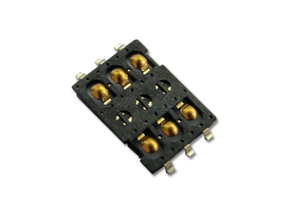 디바이스마트,커넥터/PCB > 핀헤더/IC 소켓 > 메모리 소켓 > 메모리카드용 소켓,AUSTONE,SIM 커넥터(AUS2.54-5106),SIM 소켓 / Side(Dome,Silm)