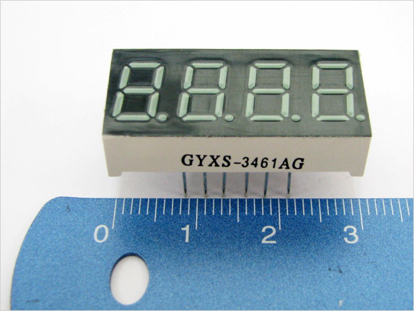 디바이스마트,LED/LCD > FND/도트매트릭스 > FND(세그먼트LED) > FND,Any Vendor,3461AG,배열 : 4자리 / 사이즈 : 29.5x14mm / 전압 : 2.25V / 전력 : 40mW / 색상 : 레드(Red) / Anode타입