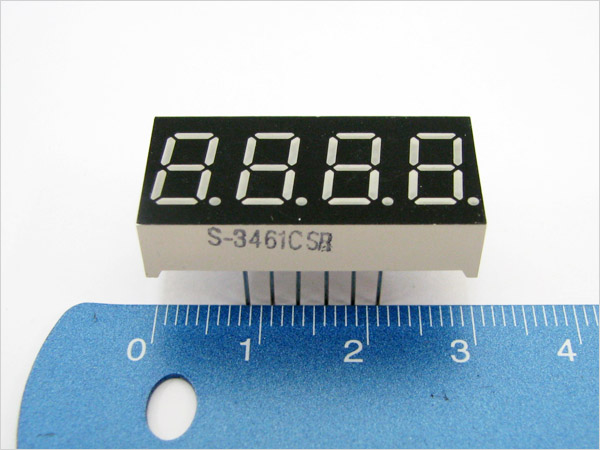 디바이스마트,LED/LCD > FND/도트매트릭스 > FND(세그먼트LED) > FND,Any Vendor,3461CSR,배열 : 4자리 / 사이즈 : 29.5x14mm / 전압 : 2.25V / 전력 : 40mW / 색상 : 레드(Red) / Cathode타입