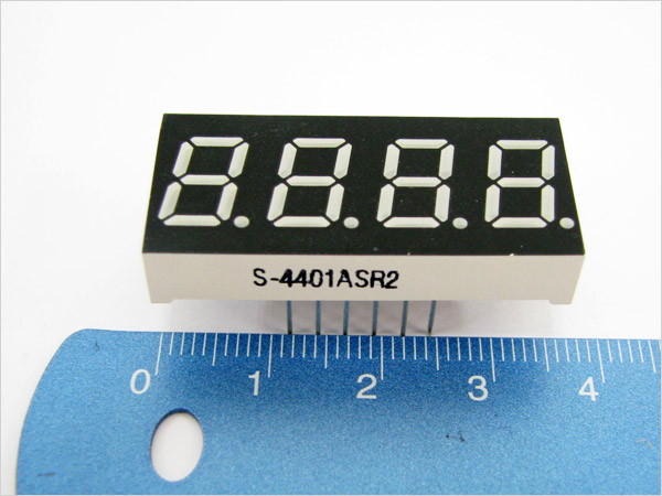 디바이스마트,LED/LCD > FND/도트매트릭스 > FND(세그먼트LED) > FND,Any Vendor,4401ASR2,배열 : 4자리 / 사이즈 : 36x16mm / 전압 : 2.25V / 전력 : 40mW / 색상 : 레드(Red) / Anode타입