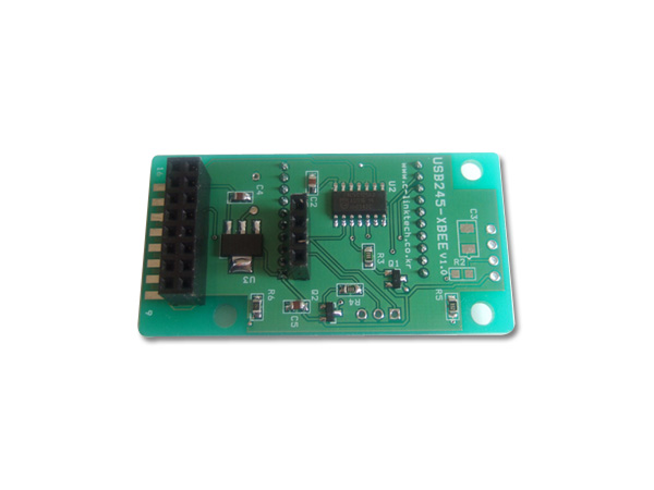 디바이스마트,MCU보드/전자키트 > 통신/네트워크 > 지그비,씨링크테크,USB-245P용 지그비 모듈(USB245-XBEE),ZigBee모듈을 USB245_IF와 함께 사용하여 원격지(node)의 온습도 값이나 키입력을 PC에서 알수 있습니다. (Event처리)