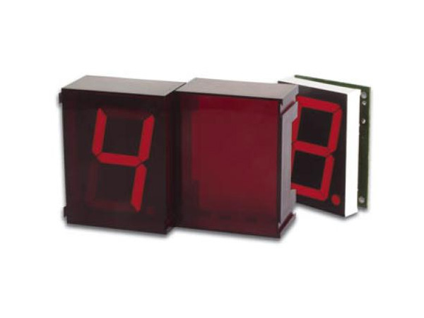 디바이스마트,MCU보드/전자키트 > 디스플레이 > 세그먼트,Velleman,2 Modular Digits With Serial Interface(K8063),bright, red, jumbo-sized 7-segment displays (57mm) (이제품은 반조립 kit 입니다.)