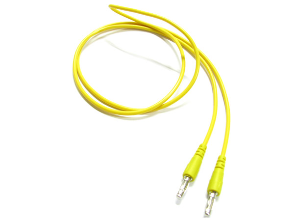 파워서플라이용 파워코드 몰딩형 1M(바나나잭+바나나잭) 노란색