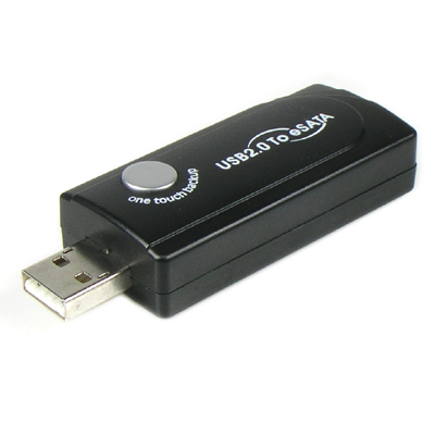 디바이스마트,MCU보드/전자키트 > 개발용 장비 > USB/RS232/RS485 컨버터,Coms,USB2.0 to eSATA 어댑터 [VE404],원터치 백업