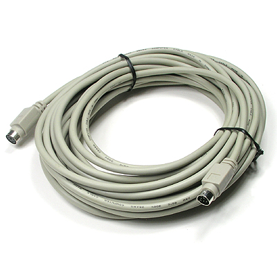 디바이스마트,케이블/전선 > PC/네트워크/통신 케이블 > 랜(LAN) 케이블,Coms,PS2 연장 케이블10M (키보드/마우스 공용) [C0259],PS2 키보드, 마우스용 연장 케이블 / MF / 6Pin / 10M