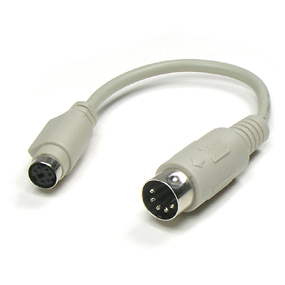 디바이스마트,케이블/전선 > PC/네트워크/통신 케이블 > PS2 케이블,Coms,키보드 젠더 (PS2 to AT ) 5M/6F [G0311],키보드 젠더 / PS/2 (MALE) - DIN 5pin (MALE) 변환 젠더 / AT용 PC 5핀 포트