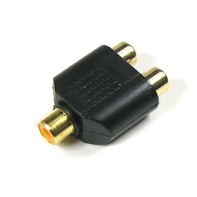 디바이스마트,케이블/전선 > 영상/음향 케이블 > 스테레오/RCA 케이블,Coms,RCA Y형 젠더 - F/2F 타입 [G9022],RCA Y형 변환 젠더 / RCA FEMALE - FEMALE x 2