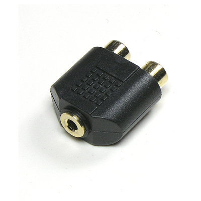 디바이스마트,케이블/전선 > 영상/음향 케이블 > 스테레오/RCA 케이블,Coms,스테레오 젠더 Y형(3.5 F/RCA F*2) [BG317],스테레오 변환 젠더 / 스테레오 3.5mm FEMALE - RCA FEMALE x 2