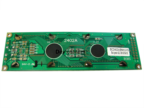 디바이스마트,LED/LCD > LCD 캐릭터/그래픽 > 캐릭터 LCD,BOLYMIN,BC2402ABNHJH-D (7),CHARACTER LCD, Format Size(inch) : 24*2, Outline : 118.0*36.0, Viewing area : 94.5*16.0, LED B/L, blue and white