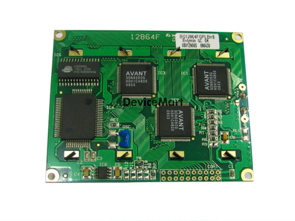 디바이스마트,LED/LCD > LCD 캐릭터/그래픽 > 그래픽 LCD,BOLYMIN,BG12864FGPLBbn-D (13),GRAPHIC LCD, Format Size(inch) : 128*64, Outline : 87.0*70.0, Viewing area : 72.0*40.0, LED B/L, yellow-green, T6963C