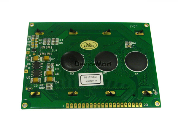 디바이스마트,,CHINA,GS12864C-D-BSNTSWW-D (16),GRAPHIC LCD, Format Size(inch) : 128*64, Outline : 93.0*70.0, Viewing area : 71.7*39.0, LED B/L, blue and white