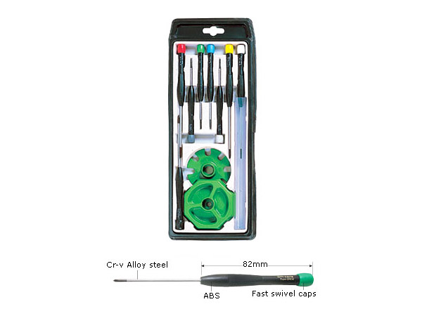 Prokit 스크류 드라이버 세트/ 십자, 일자형 / 8pcs / 간편 수리 공구 키트 8PK-5232N [T8959]