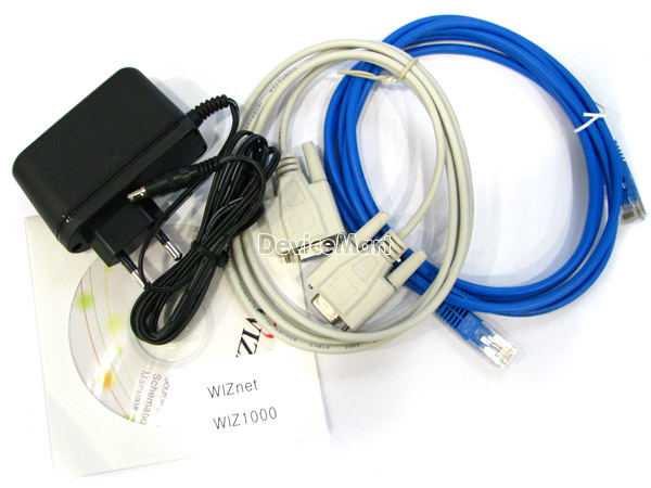 디바이스마트,MCU보드/전자키트 > 프로세서/개발보드 > WIZNET,WIZNET,WIZ1000,나의 제어기를 인터넷 혹은 네트워크에 연결되어 제어할 가장 좋은 방법은?  RS232와 연결되는 위즈넷의 시리얼 - 이더넷 컨버터를 사용하시면 됩니다. IC생산하는 실력으로 직접 모듈을 만들었습니다. 여러분의 장비에 따로 개발하실것 없이 직접 사용하세요.!!!! ★ CD포함 되어있지 않습니다! WIZNET 홈페이지 들어가서 온라인상으로 다운 받으시면 됩니다! ★