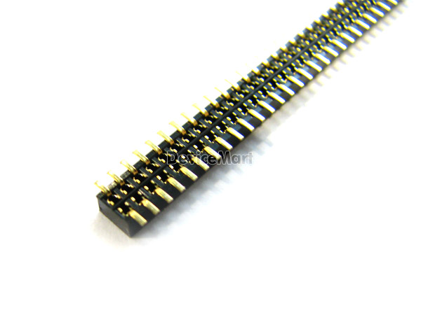 디바이스마트,커넥터/PCB > 핀헤더/IC 소켓 > 핀헤더소켓 > 1.27mm pitch 헤더소켓,,핀헤더 소켓 BS127D-S022-60G (1.27mm),핀헤더 소켓 / 스트레이트 타입 / SMD 타입 / 1.27mm pitch / 2열 / 60pin