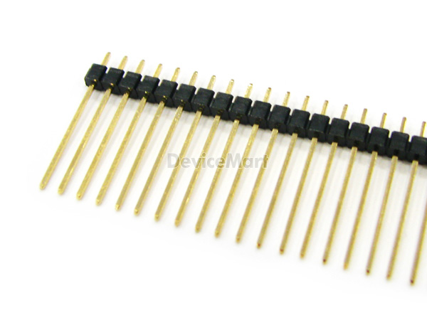 디바이스마트,커넥터/PCB > 핀헤더/IC 소켓 > 핀헤더 > 2.54mm pitch 핀헤더,NW3 (New3),핀헤더 PH01-40SS-G-22mm(2.54mm),핀헤더 / 스트레이트 타입 / DIP 타입 / 2.54mm pitch / 1열 / 40pin  / 전체길이 22mm