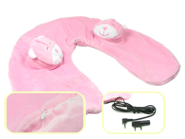 디바이스마트,사무/생활/서적 > 차량/생활/IOT > IOT/생활/취미,Coms,음악감상용 목베개/핑크 PMR-70 [A3428],음악감상용 목베개