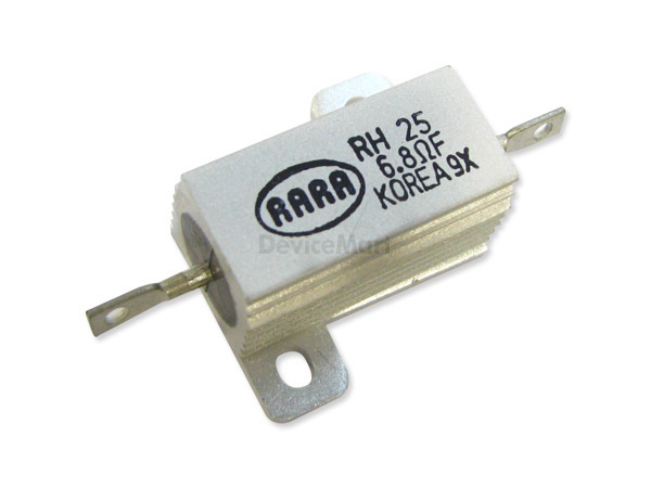 디바이스마트,RLC/수동소자 > (R) 저항 > 권선저항 > 권선형 메탈저항 (50W, 1%),(주)라라전자,RH25C0100F,권선 저항 / 제동 저항 / Injection Molded Resistors (Standard winding) / 25W / F급(±1%) / 10Ω