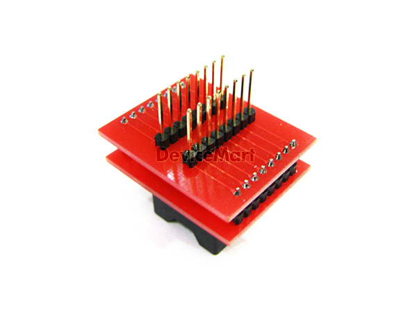 디바이스마트,커넥터/PCB > 핀헤더/IC 소켓 > 소켓어댑터 > SOP(SOIC)소켓어댑터,자미전자,소켓 어댑터(JMSO150-16-16P),SOP(SOIC) 소켓 어댑터 / SOIC (150mil, Pitch 1.27mm) / DIP pitch 2.54mm / 16pin / universal adapterfor 8~16