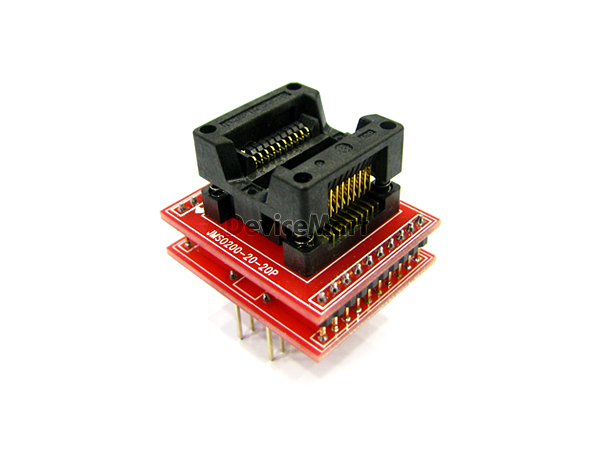디바이스마트,커넥터/PCB > 핀헤더/IC 소켓 > 소켓어댑터 > SOP(SOIC)소켓어댑터,자미전자,소켓 어댑터(JMSO200-20-20P),SOP(SOIC) 소켓 어댑터 / SOIC (200~208mil, Pitch 1.27mm) / DIP pitch 2.54mm / 20pin / universal adapter for 8~20