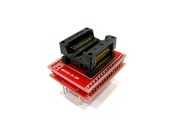 디바이스마트,커넥터/PCB > 핀헤더/IC 소켓 > 소켓어댑터 > SOP(SOIC)소켓어댑터,자미전자,소켓 어댑터(JMSO300-28-28P),SOP(SOIC) 소켓 어댑터 / SOIC (300mil, Pit8ch 1.27mm) / DIP pitch 2.54mm / 28pin / universal adapter