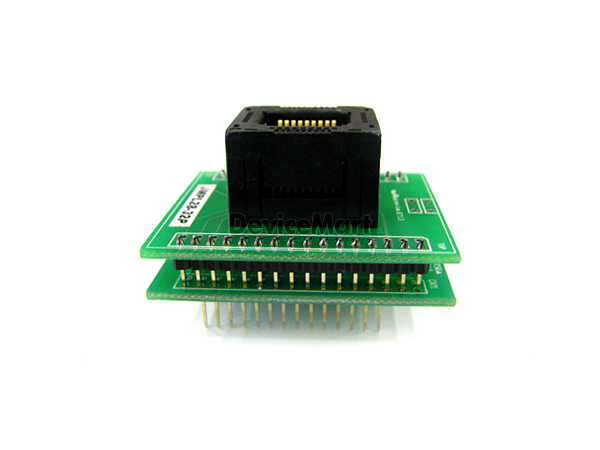 디바이스마트,커넥터/PCB > 핀헤더/IC 소켓 > 소켓어댑터 > PLCC소켓어댑터,자미전자,소켓 어댑터(JMPL28-32P),PLCC 소켓 어댑터 / PLCC pitch 1.27mm / DIP pitch 2.54mm / 32pin / adapter (NC= 1,12,17,26) for E/EEPROM below 512K