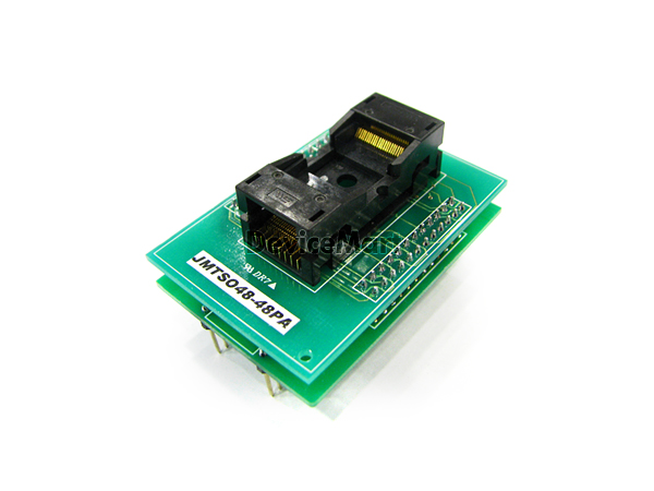 디바이스마트,커넥터/PCB > 핀헤더/IC 소켓 > 소켓어댑터 > TSOP소켓어댑터,자미전자,소켓 어댑터(JMTSO48-48PA),TSOP 소켓 어댑터 / TSOP(12mm x 20mm) pitch 0.5mm / DIP pitch 2.54mm / 48pin / universal adapter