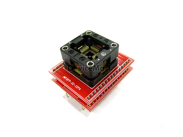 디바이스마트,커넥터/PCB > 핀헤더/IC 소켓 > 소켓어댑터 > TQFP소켓어댑터,자미전자,소켓 어댑터(JMTQFP32-32PA),TQFP 소켓 어댑터 / TQFP pitch 0.8mm / DIP pitch 2.54mm / 32pin / universal adapter