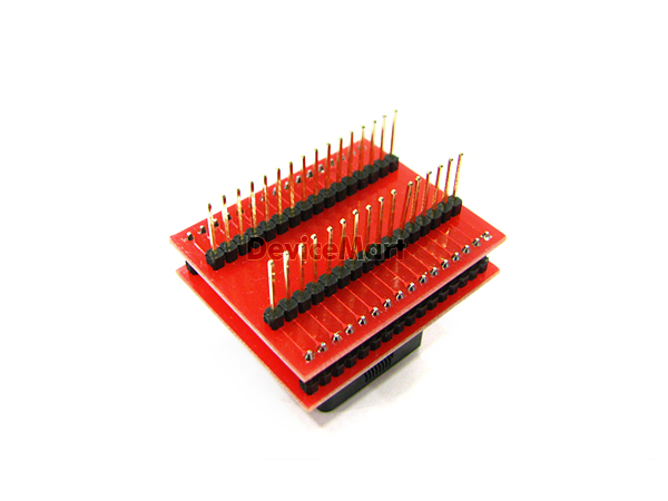 디바이스마트,커넥터/PCB > 핀헤더/IC 소켓 > 소켓어댑터 > TQFP소켓어댑터,자미전자,소켓 어댑터(JMTQFP32-32PA),TQFP 소켓 어댑터 / TQFP pitch 0.8mm / DIP pitch 2.54mm / 32pin / universal adapter