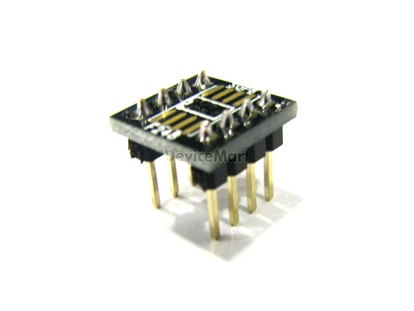 디바이스마트,커넥터/PCB > PCB기판/관련상품 > IC 변환기판 > SOP/TSOP 변환기판,거상인,[FA 248] SOP 08 - 1.27 변환기판 &#8211; 완제품,SOP 08 - 1.27 타입의 변환기판 . 핀헤더 납땜으로 인하여 시간절약이 가능한 제품 , 브레드보드에 이용하기 편리함● Type : SOP● Pitch : 1.27mm ● Pin : 8● Hole : 2.54mm ● Size : 11.5 * 11.5● METERIAL : FR-4 ● ALL GOLD