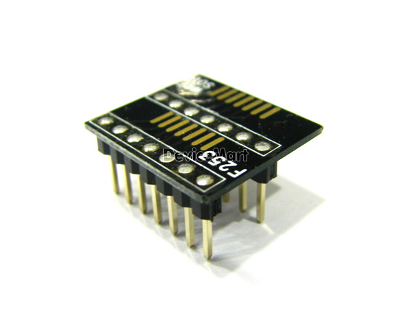 디바이스마트,커넥터/PCB > PCB기판/관련상품 > IC 변환기판 > SOIC 변환기판,거상인,[FA 253] WIDE SO 14 - 1.27 변환기판 &#8211; 완제품,WIDE SO 14 - 1.27 타입의 변환기판 . 핀헤더 납땜으로 인하여 시간절약이 가능한 제품 , 브레드보드에 이용하기 편리함● Type : WIDE SO● Pitch : 1.27mm ● Pin : 14● Hole : 2.54mm ● Size : 16.5 * 18.5● METERIAL : FR-4 ● ALL GOLD